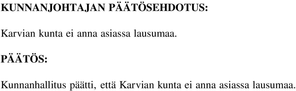 lausumaa.