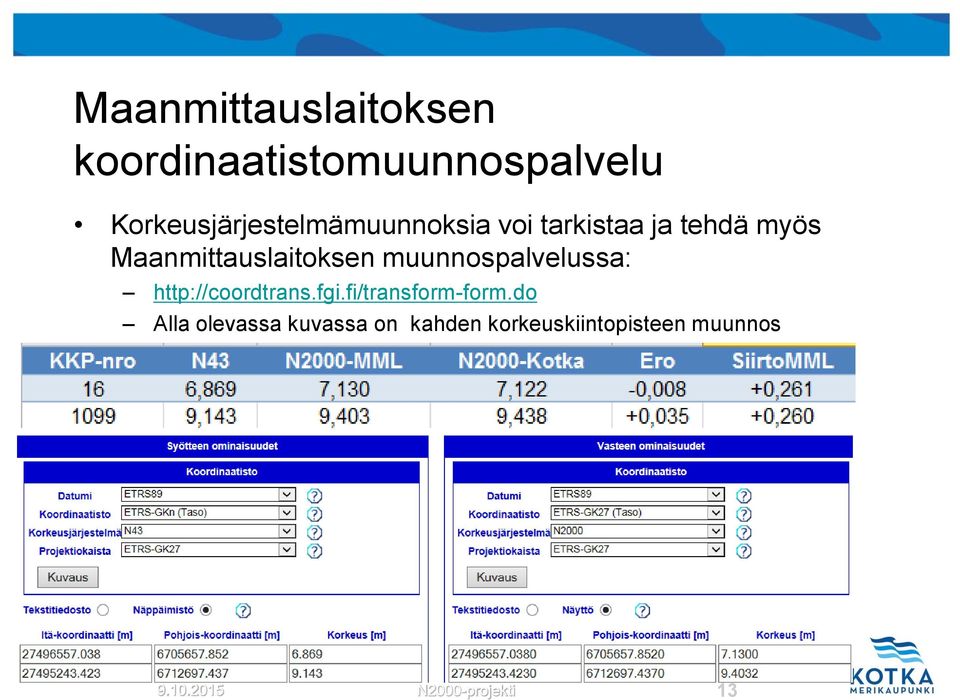 Maanmittauslaitoksen muunnospalvelussa: http://coordtrans.fgi.