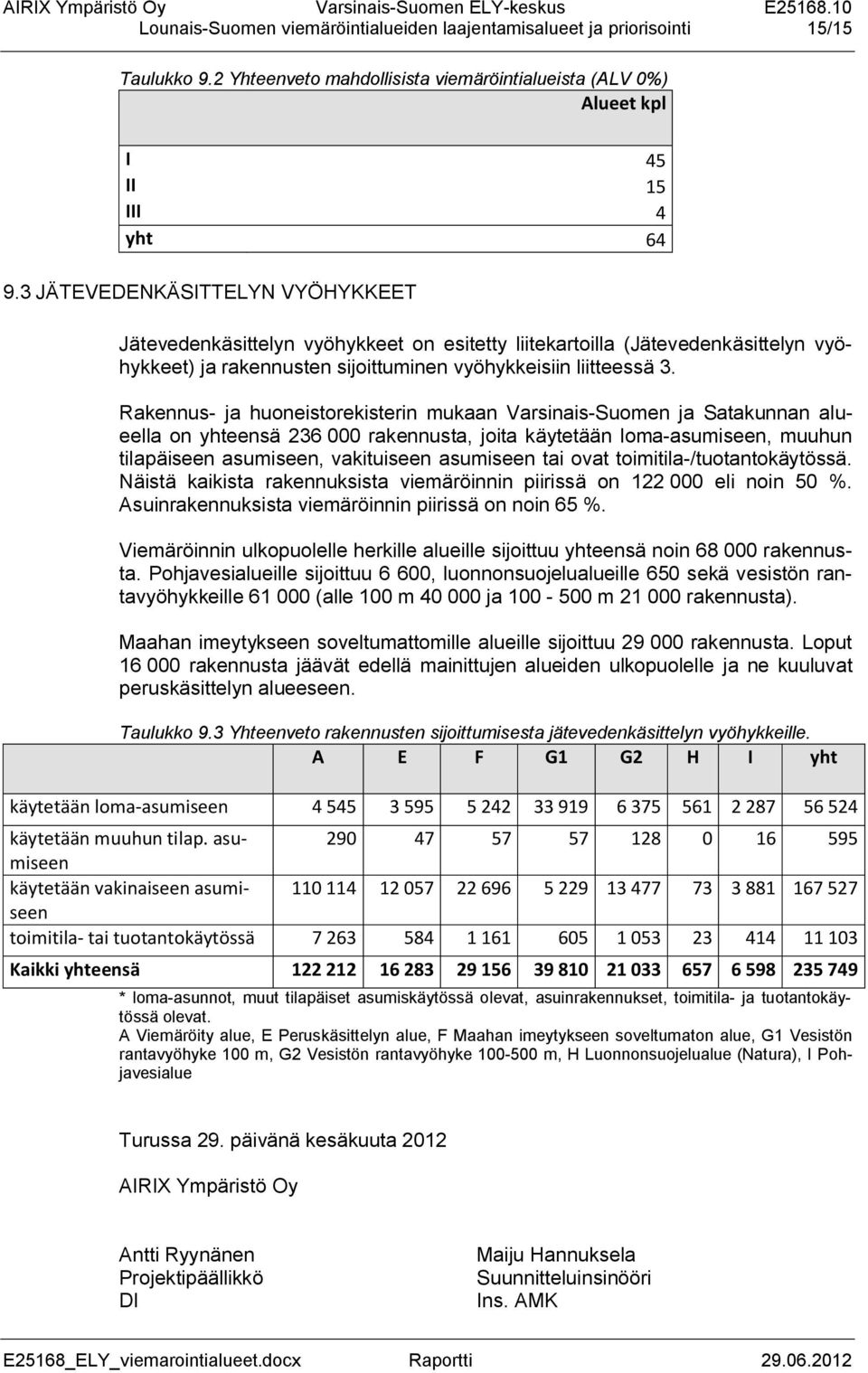 Rakennus- ja huoneistorekisterin mukaan Varsinais-Suomen ja Satakunnan alueella on yhteensä 236 000 rakennusta, joita käytetään loma-asumiseen, muuhun tilapäiseen asumiseen, vakituiseen asumiseen tai