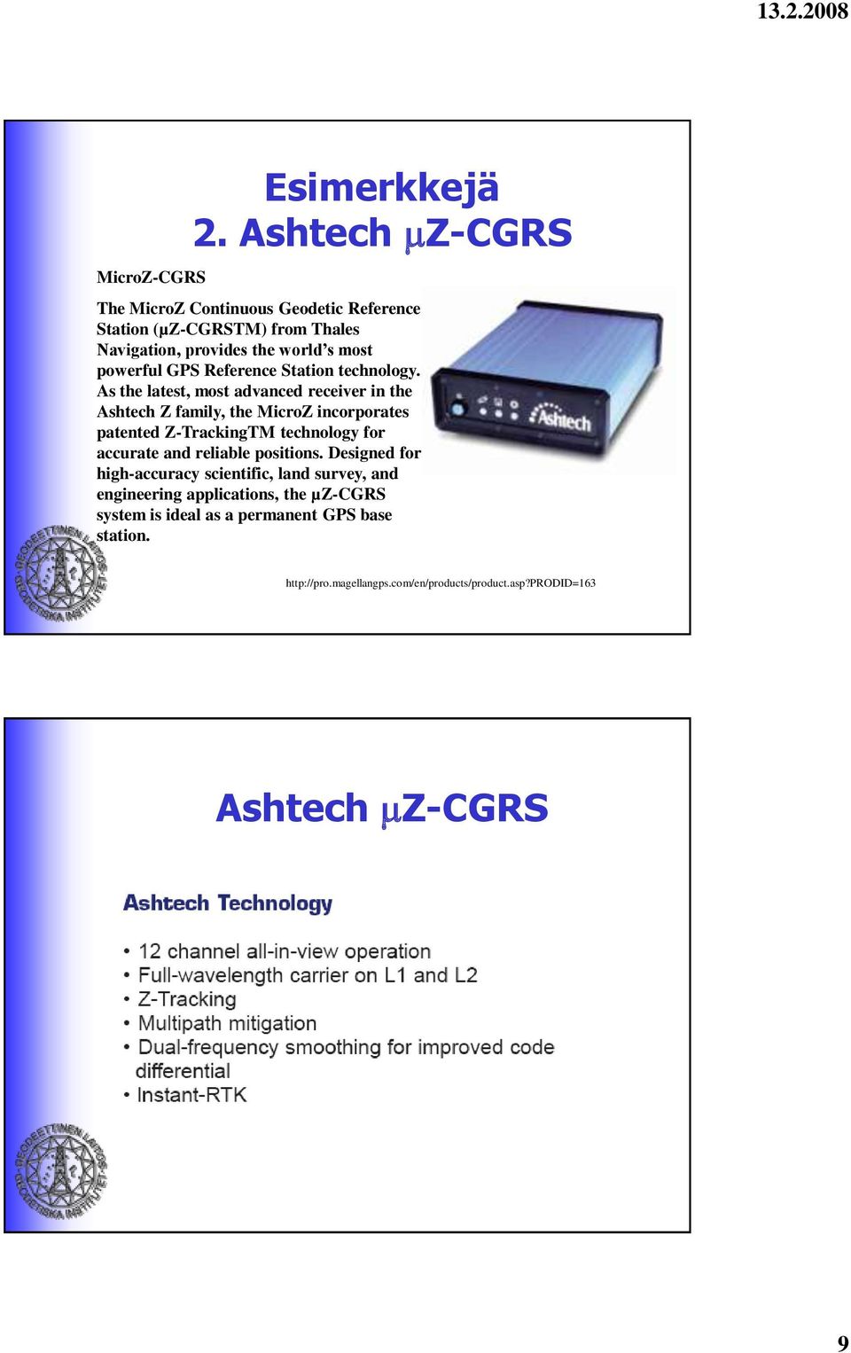 Reference Station technology.