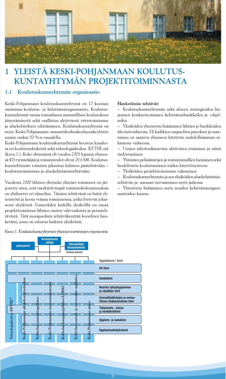 Koulutuskuntayhtymä vastaa toimialueen ammatillisen koulutuksen järjestämisestä sekä osallistuu aktiivisesti yritystoiminnan ja aluekehityksen edistämiseen.