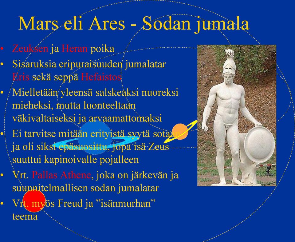 arvaamattomaksi Ei tarvitse mitään erityistä syytä sotaan ja oli siksi epäsuosittu, jopa isä Zeus suuttui