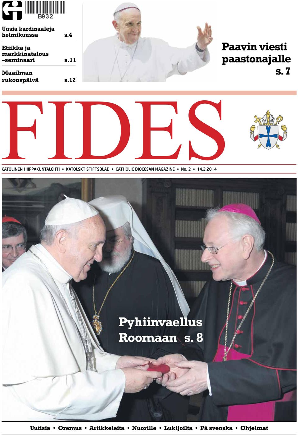 12 FIDES KATOLINEN HIIPPAKUNTALEHTI KATOLSKT STIFTSBLAD CATHOLIC DIOCESAN