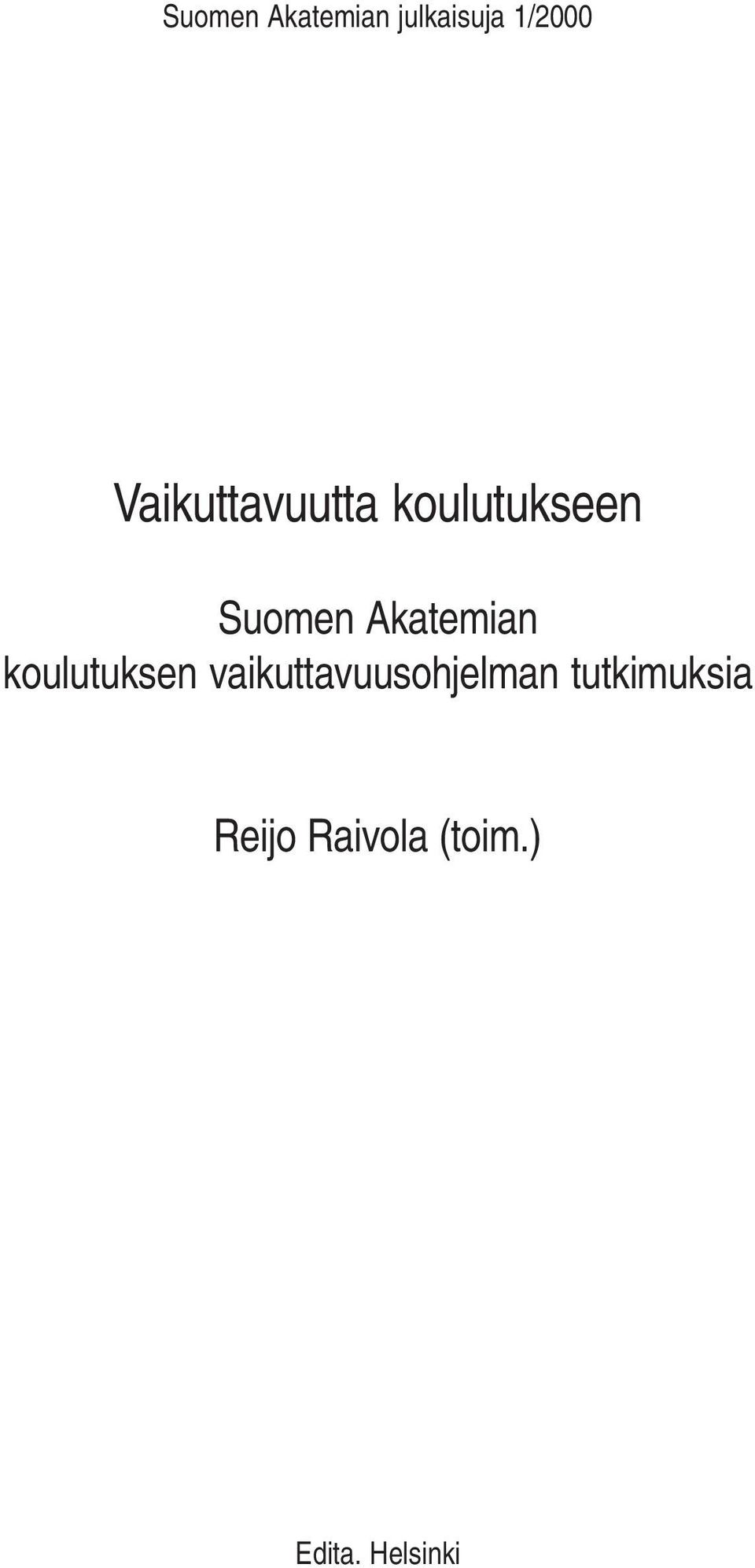 Akatemian koulutuksen