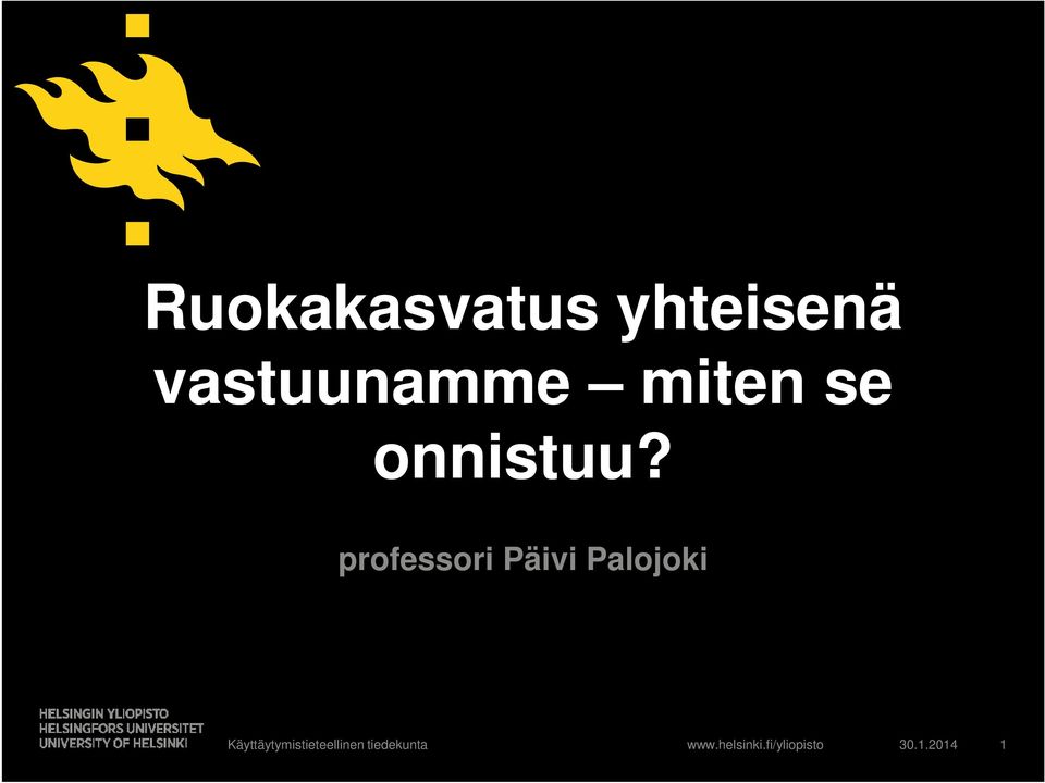 professori Päivi Palojoki