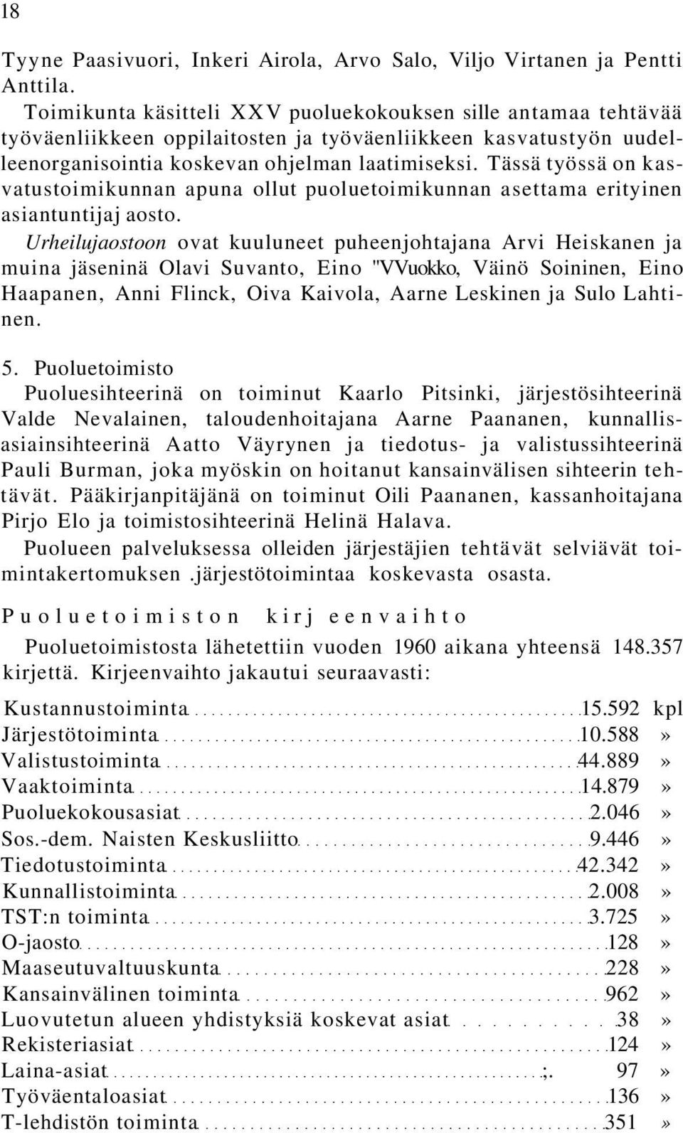 Tässä työssä on kasvatustoimikunnan apuna ollut puoluetoimikunnan asettama erityinen asiantuntijaj aosto.