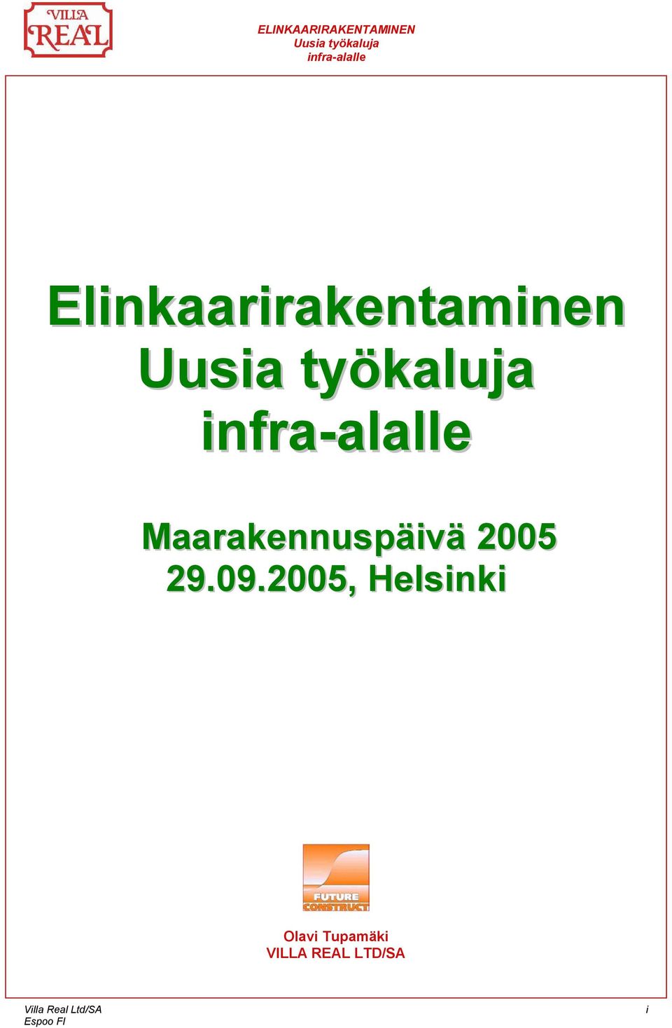 Maarakennuspäivä 2005 29.09.