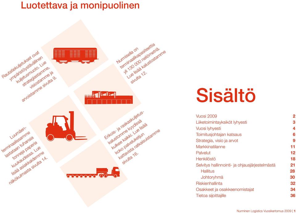 Lue lisää asiakkaidemme näkökulmasta sivulta 14. Erikois- ja raskaskuljetuskalustomme kyydissä kulkee kaikki. Lue lisää koko palveluketjun kattavista ratkaisuistamme sivulta 16.