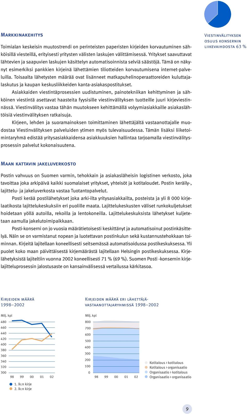 Tämä on näkynyt esimerkiksi pankkien kirjeinä lähettämien tiliotteiden korvautumisena internet-palveluilla.