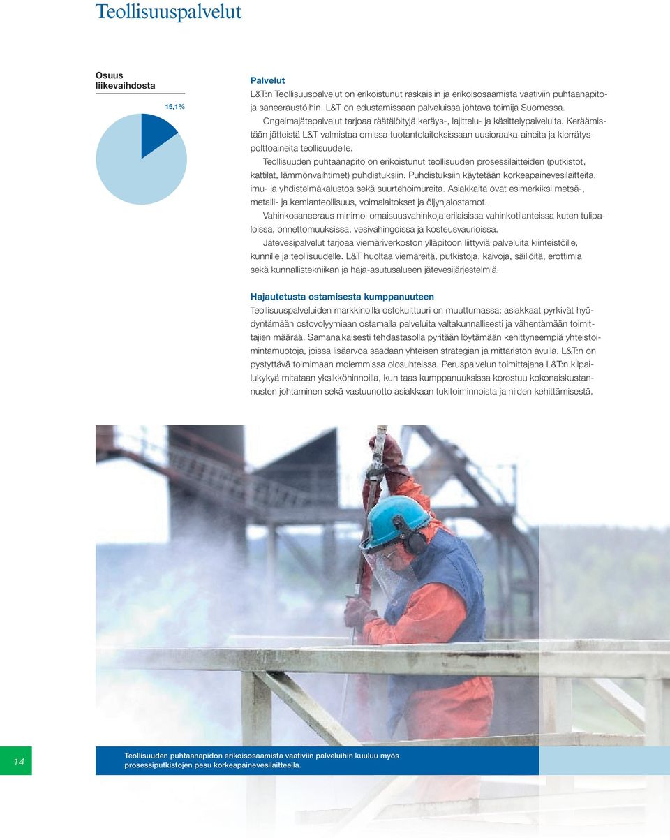 Keräämistään jätteistä L&T valmistaa omissa tuotantolaitoksissaan uusioraaka-aineita ja kierrätyspolttoaineita teollisuudelle.