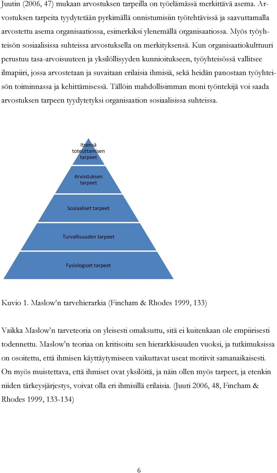 Myös työyhteisön sosiaalisissa suhteissa arvostuksella on merkityksensä.