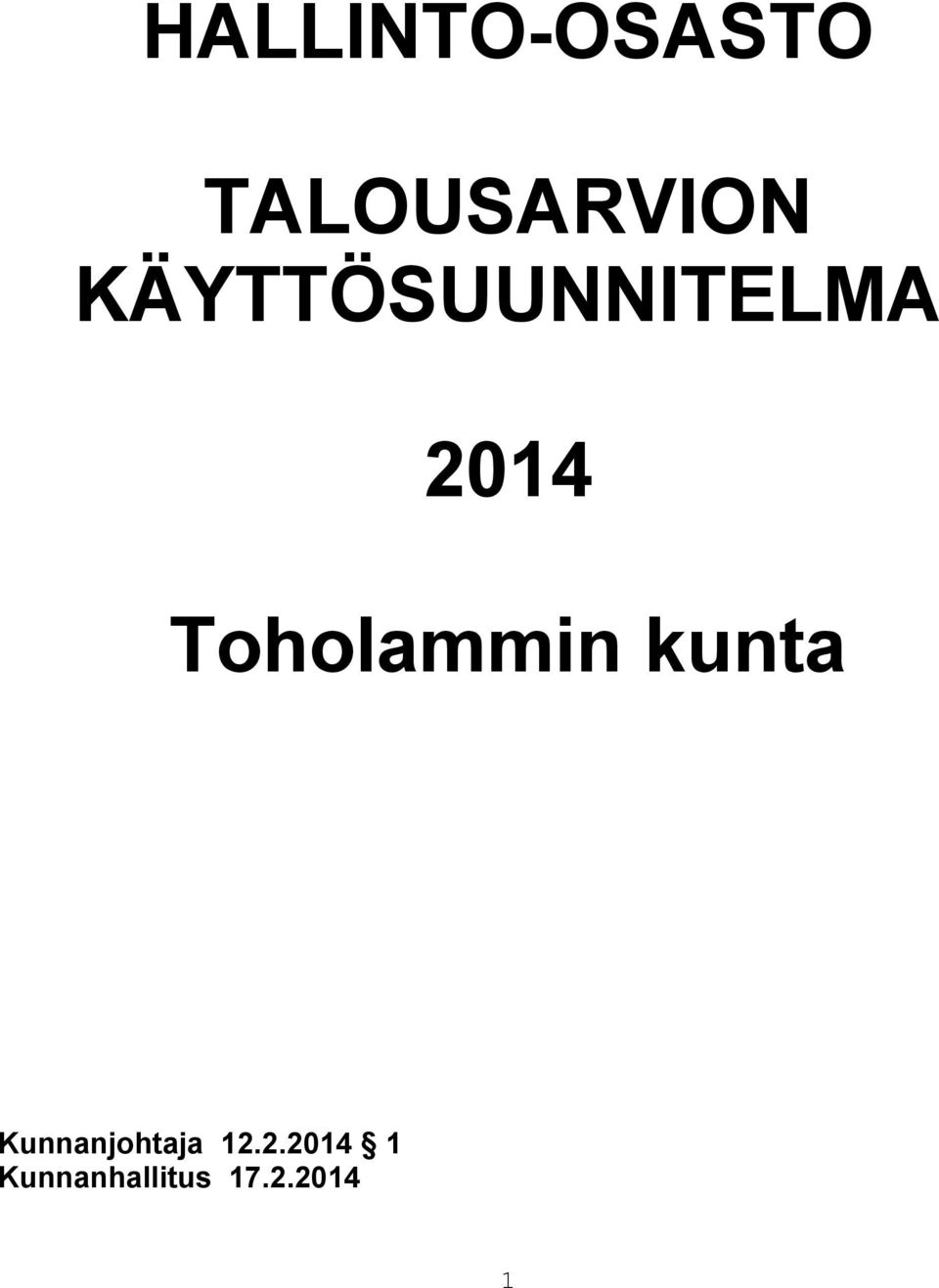 Toholammin kunta