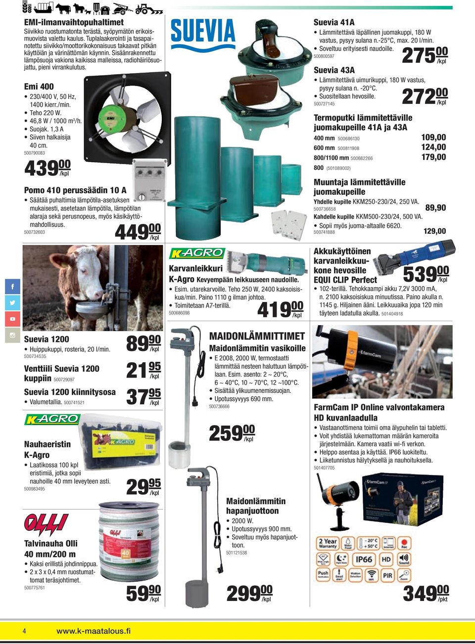 Sisäänrakennettu lämpösuoja vakiona kaikissa malleissa, radiohäiriösuojattu, pieni virrankulutus. Emi 400 230/400 V, 50 Hz, 1400 kierr./min. Teho 220 W. 46,8 W / 1000 m 3 /h. Suojak.