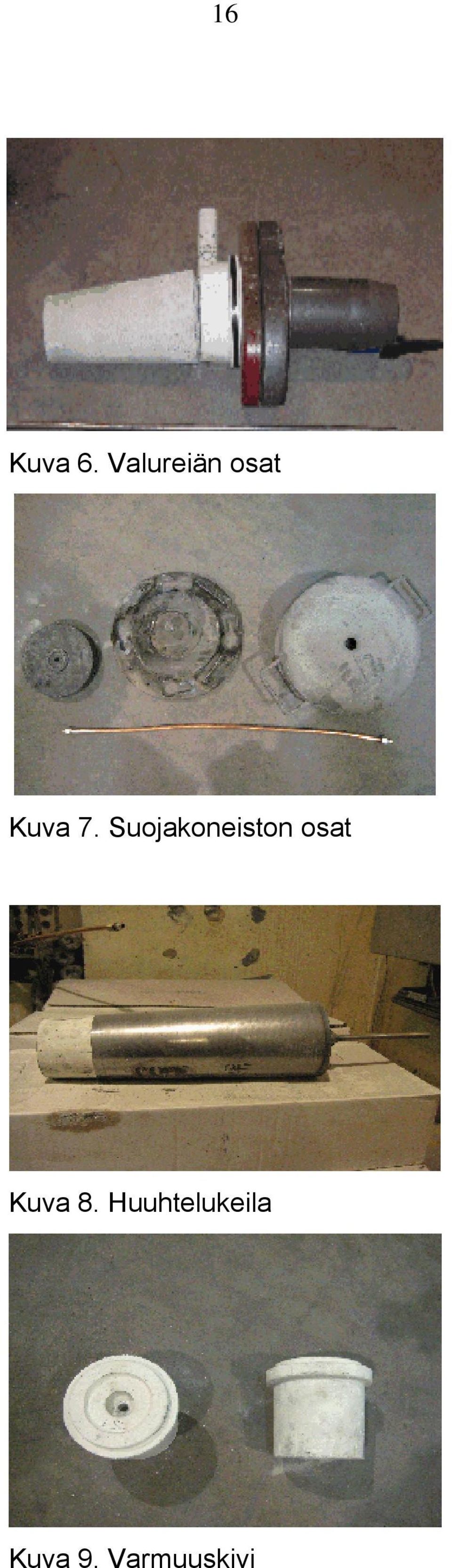 Suojakoneiston osat