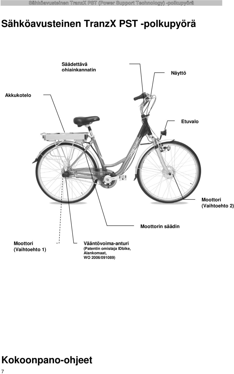 2) Moottorin säädin Moottori (Vaihtoehto 1) Vääntövoima-anturi