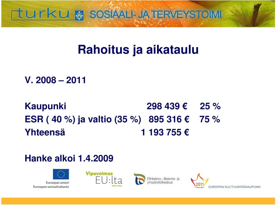 ESR ( 40 %) ja valtio (35 %) 895