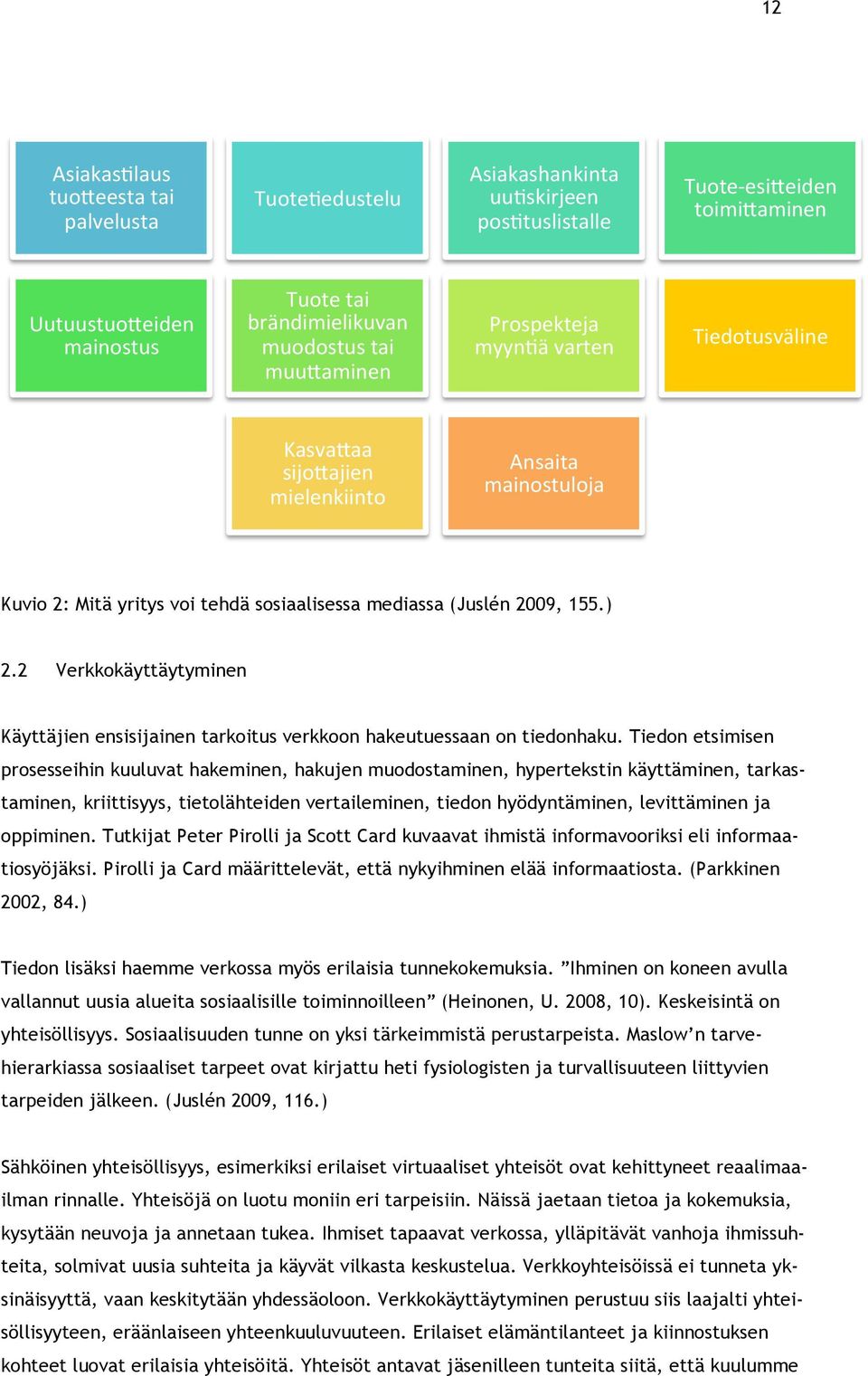 2 Verkkokäyttäytyminen Käyttäjien ensisijainen tarkoitus verkkoon hakeutuessaan on tiedonhaku.