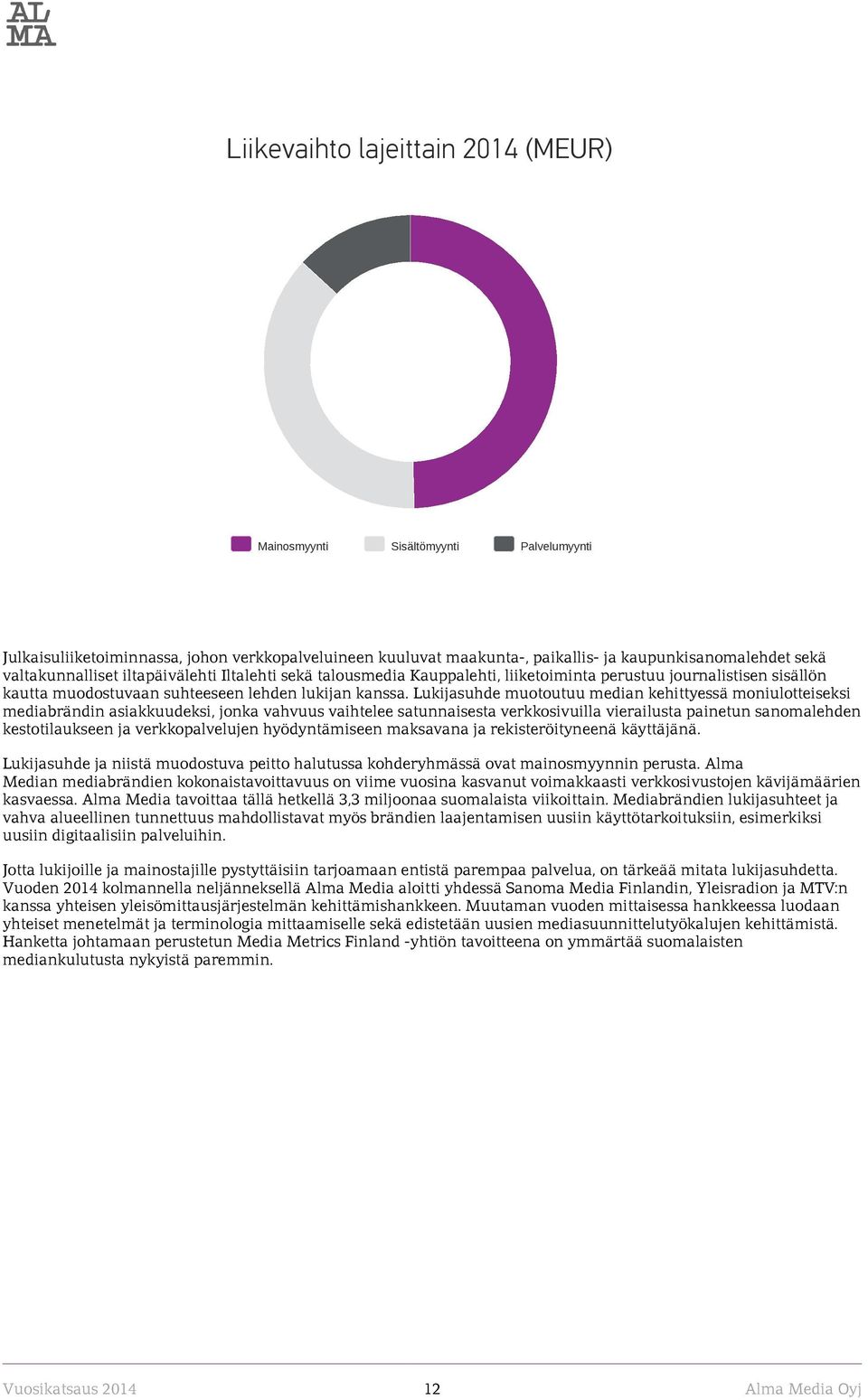 Lukijasuhde muotoutuu median kehittyessä moniulotteiseksi mediabrändin asiakkuudeksi, jonka vahvuus vaihtelee satunnaisesta verkkosivuilla vierailusta painetun sanomalehden kestotilaukseen ja