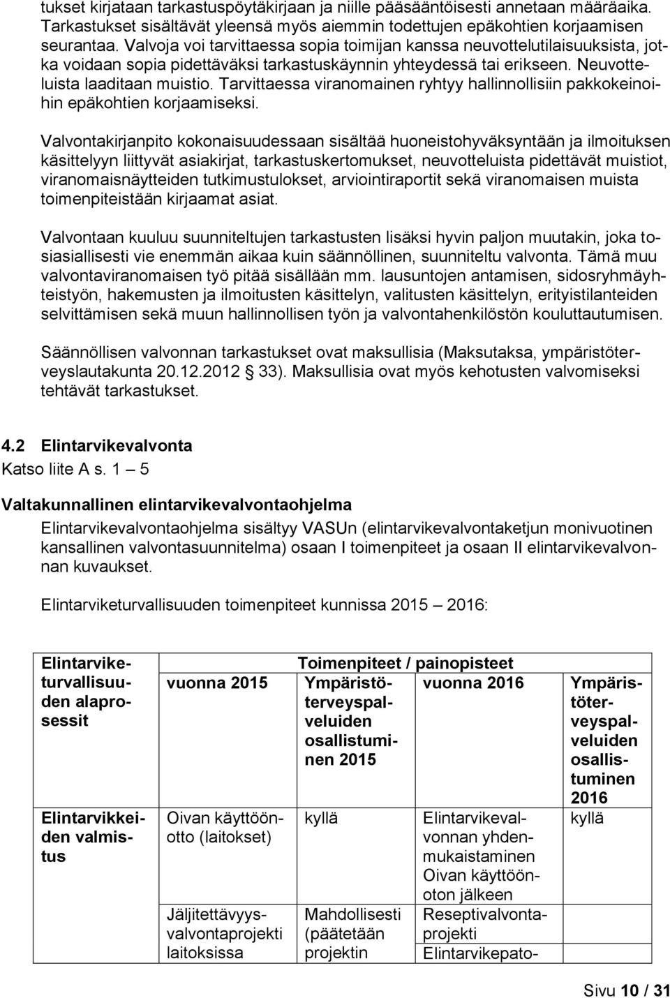 Tarvittaessa viranomainen ryhtyy hallinnollisiin pakkokeinoihin epäkohtien korjaamiseksi.