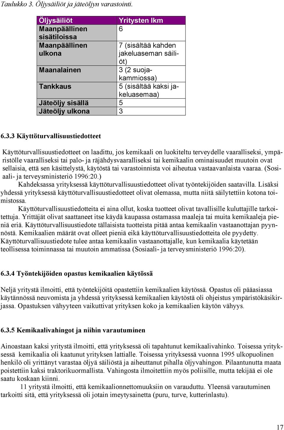 (sisältää kaksi jakeluasemaa) 6.3.