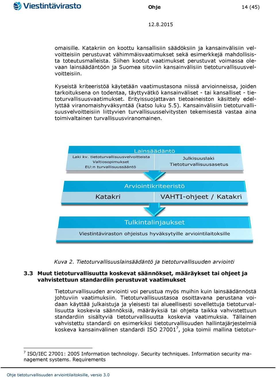 Kyseistä kriteeristöä käytetään vaatimustasona niissä arvioinneissa, joiden tarkoituksena on todentaa, täyttyvätkö kansainväliset - tai kansalliset - tietoturvallisuusvaatimukset.
