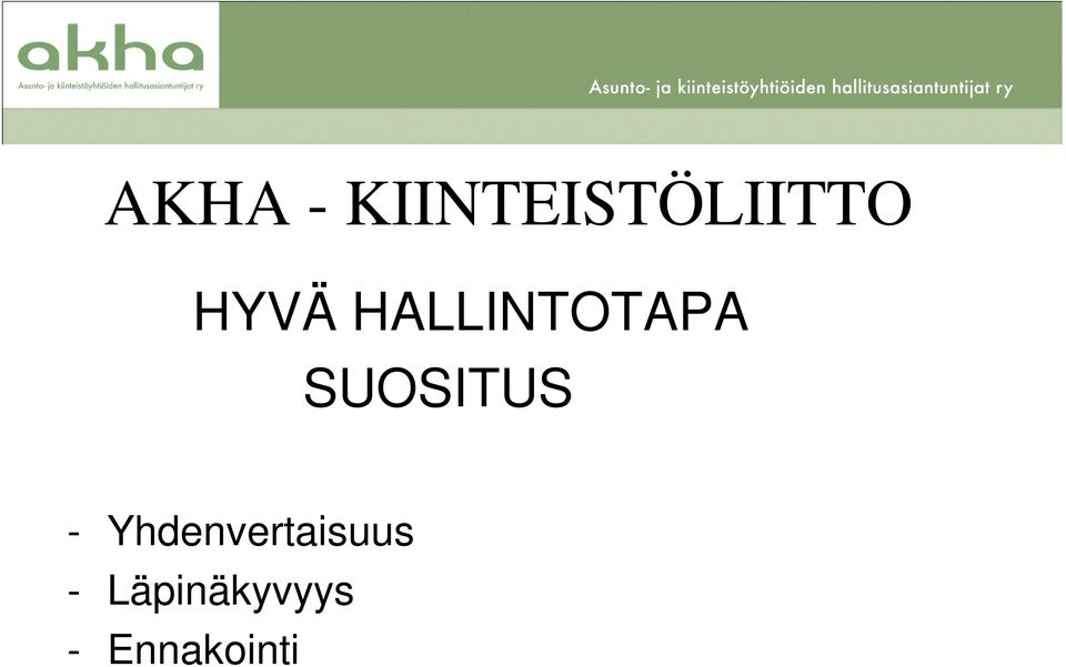 SUOSITUS -