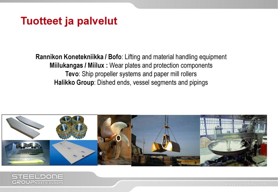 and protection components Tevo: Ship propeller systems and paper