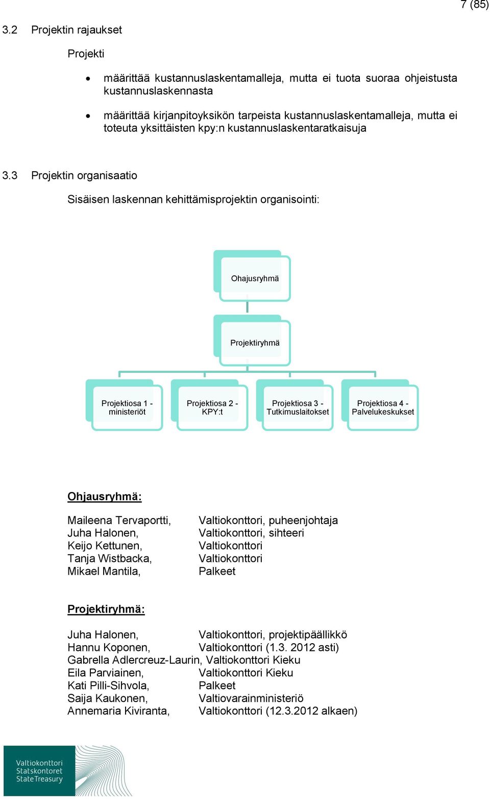 toteuta yksittäisten kpy:n kustannuslaskentaratkaisuja 3.