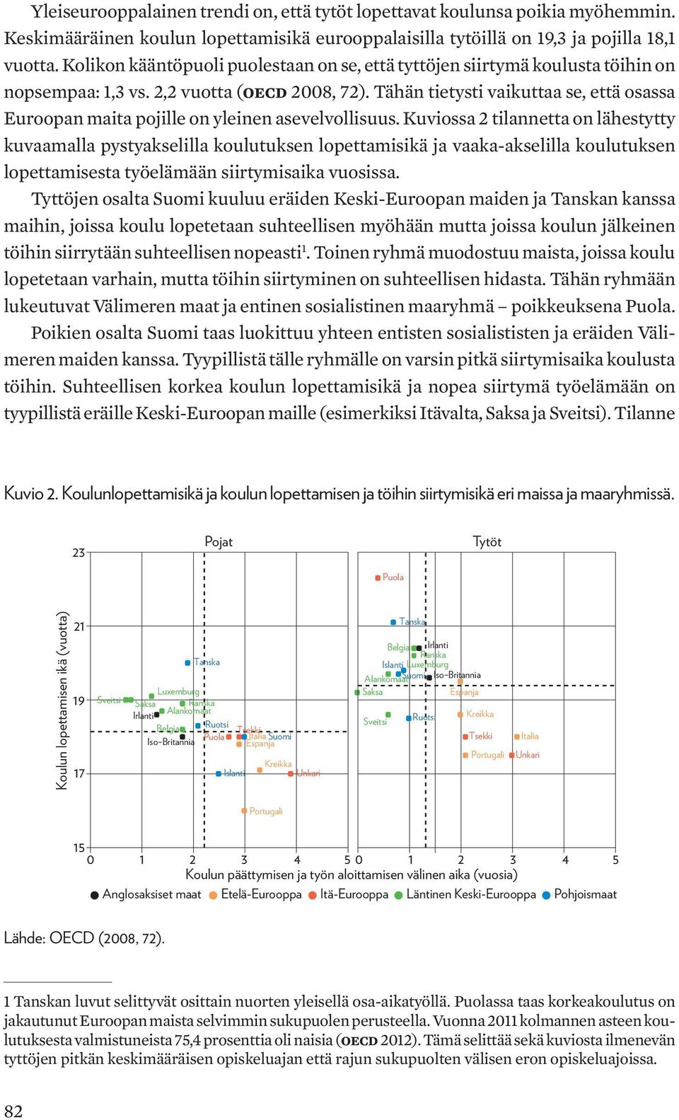 Tähän tietysti vaikuttaa se, että osassa Euroopan maita pojille on yleinen asevelvollisuus.