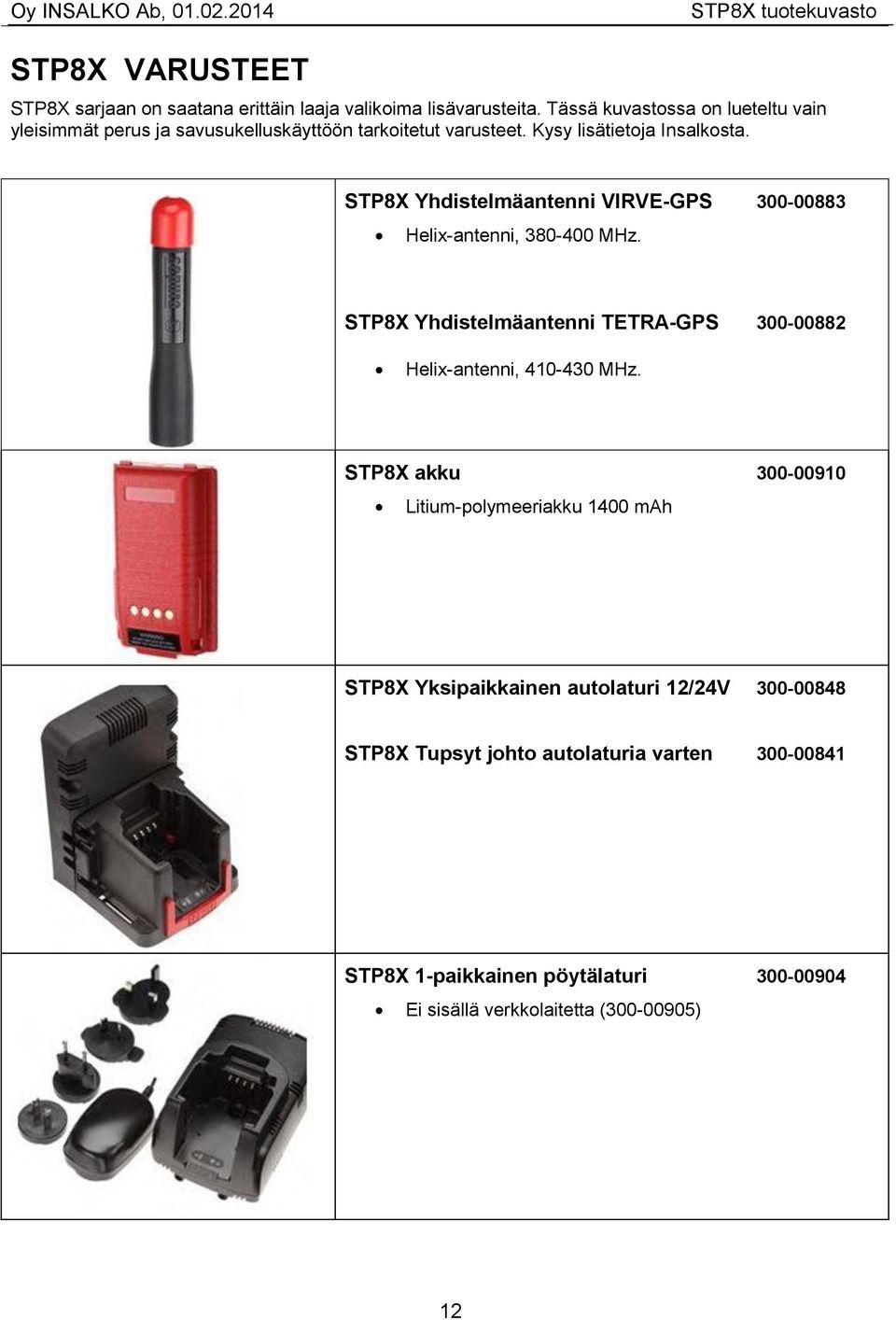 STP8X Yhdistelmäantenni VIRVE-GPS 300-00883 Helix-antenni, 380-400 MHz. STP8X Yhdistelmäantenni TETRA-GPS 300-00882 Helix-antenni, 410-430 MHz.