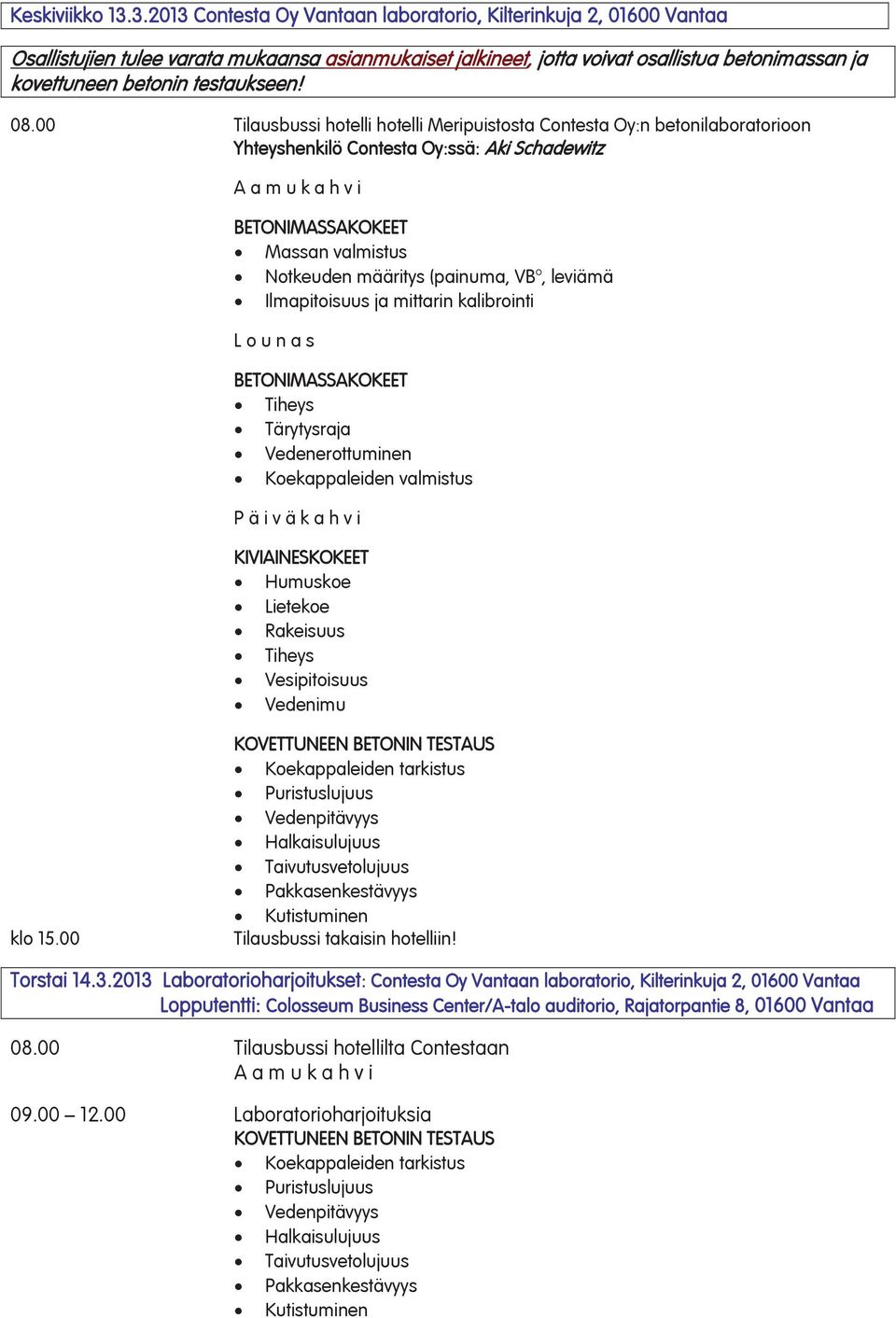 testaukseen! 08.