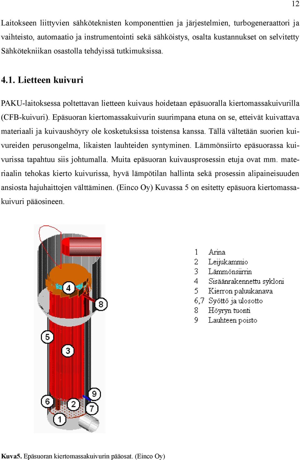 Epäsuoran kiertomassakuivurin suurimpana etuna on se, etteivät kuivattava materiaali ja kuivaushöyry ole kosketuksissa toistensa kanssa.