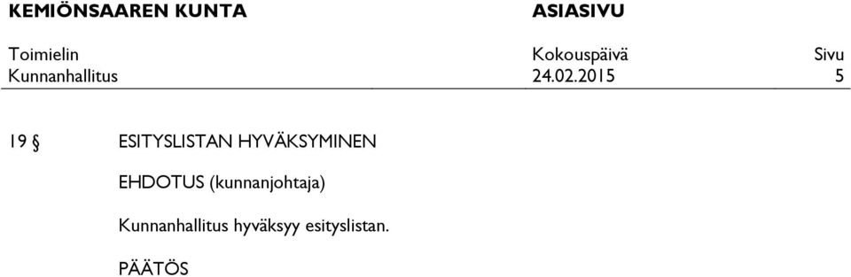 HYVÄKSYMINEN