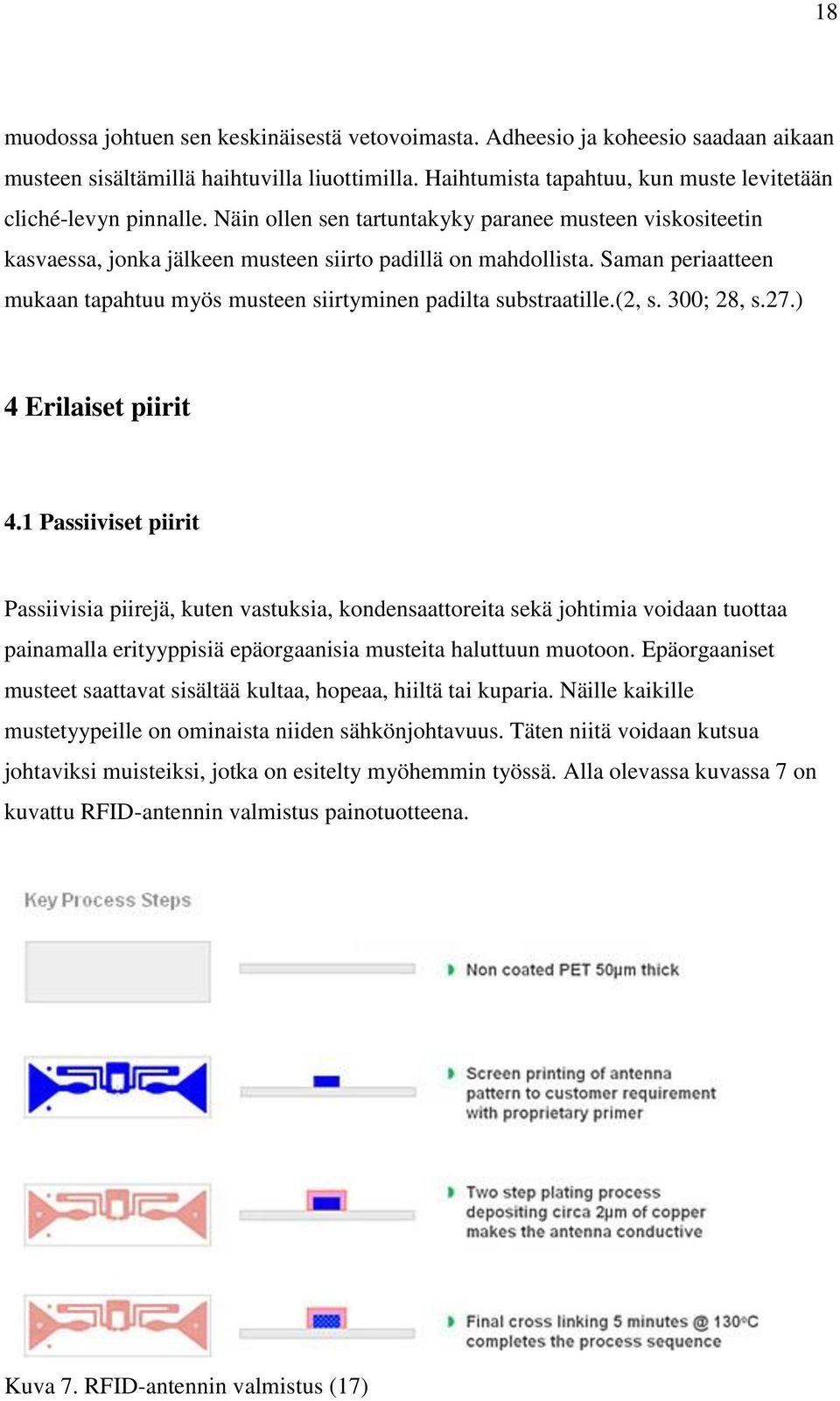 Saman periaatteen mukaan tapahtuu myös musteen siirtyminen padilta substraatille.(2, s. 300; 28, s.27.) 4 Erilaiset piirit 4.