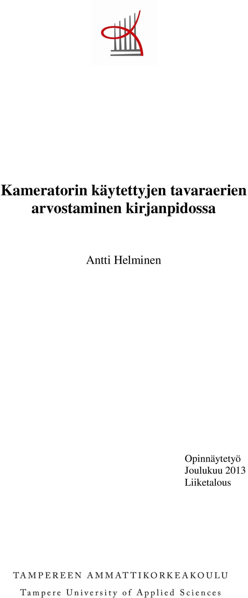 kirjanpidossa Antti Helminen