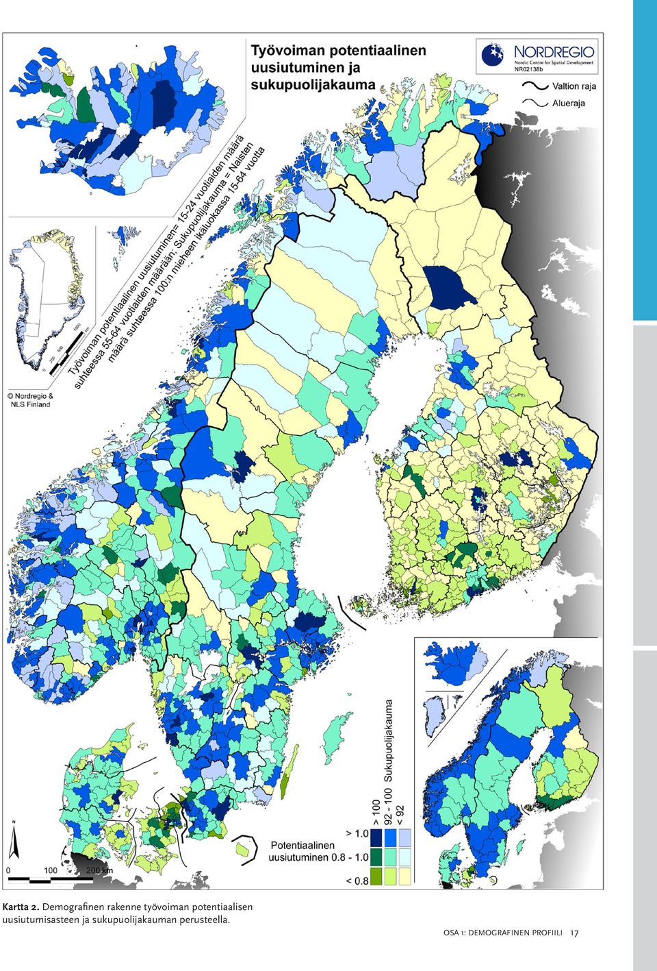 potentiaalisen uusiutumisasteen ja