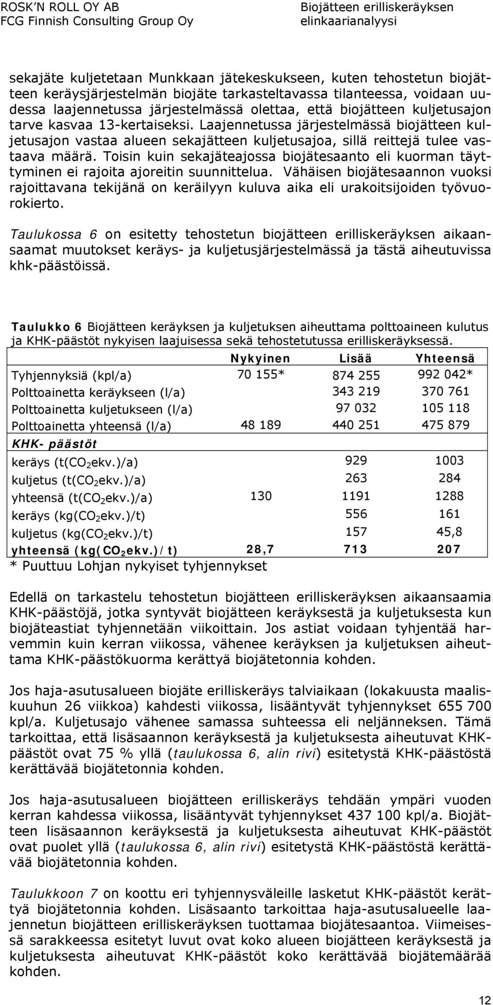 Toisin kuin sekajäteajossa biojätesaanto eli kuorman täyttyminen ei rajoita ajoreitin suunnittelua.