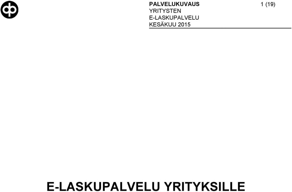 E-LASKUPALVELU