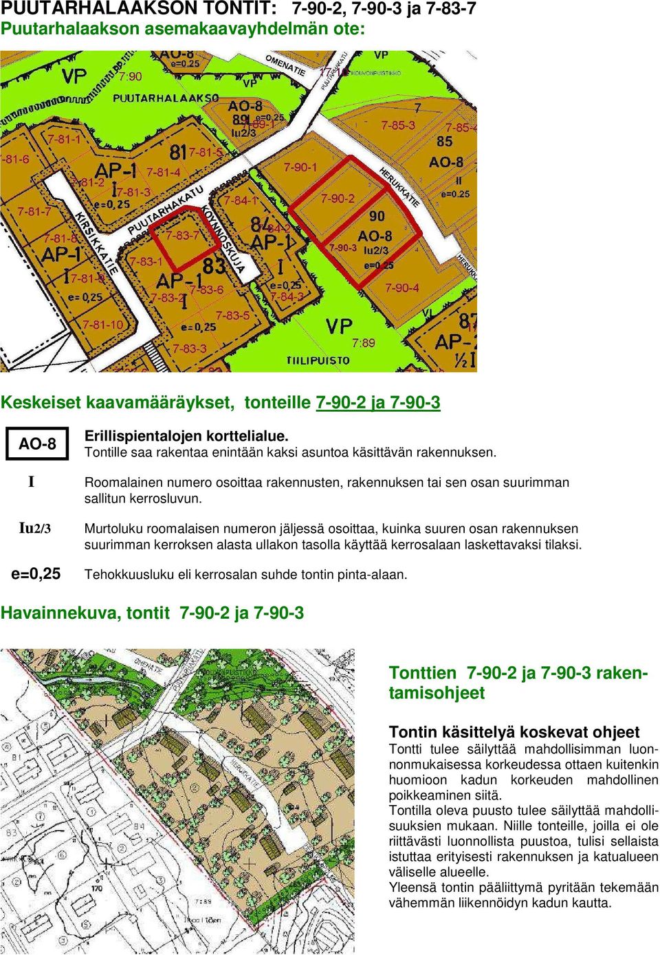 Murtoluku roomalaisen numeron jäljessä osoittaa, kuinka suuren osan rakennuksen suurimman kerroksen alasta ullakon tasolla käyttää kerrosalaan laskettavaksi tilaksi.