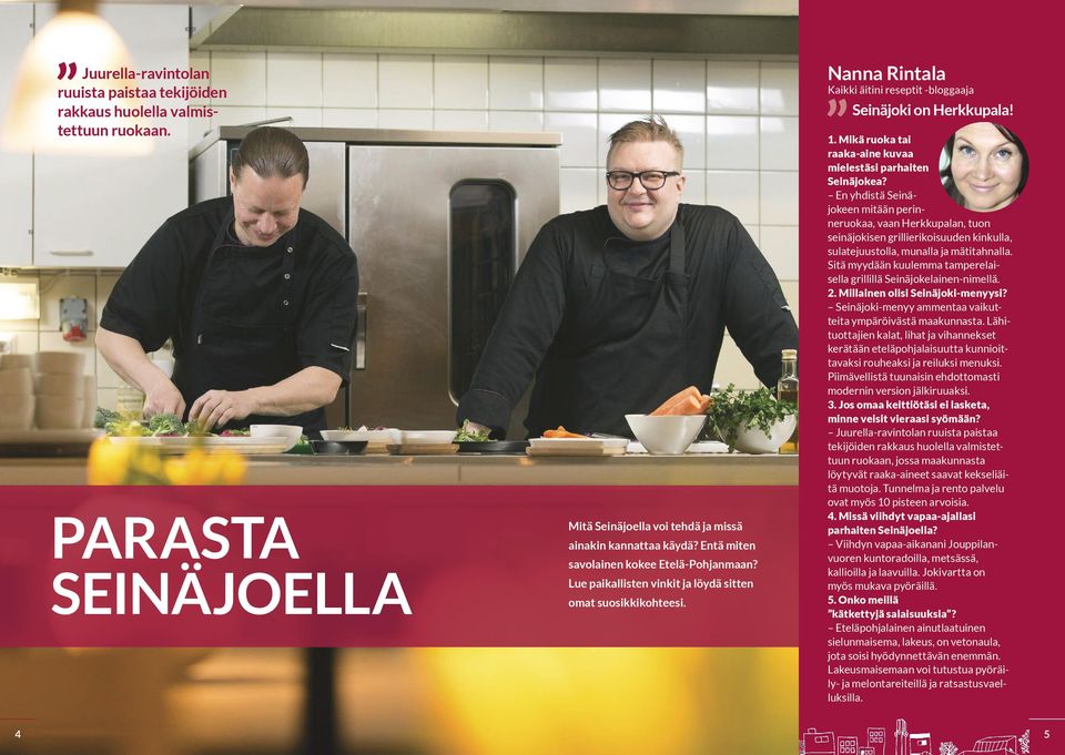Mikä ruoka tai raaka-aine kuvaa mielestäsi parhaiten Seinäjokea?