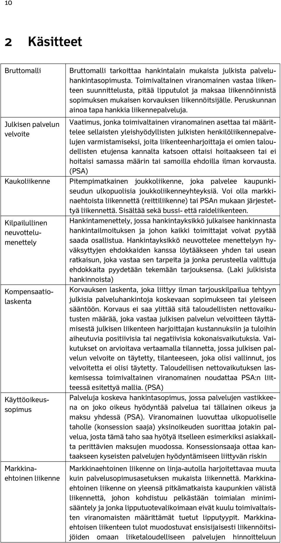 Toimivaltainen viranomainen vastaa liikenteen suunnittelusta, pitää lipputulot ja maksaa liikennöinnistä sopimuksen mukaisen korvauksen liikennöitsijälle.