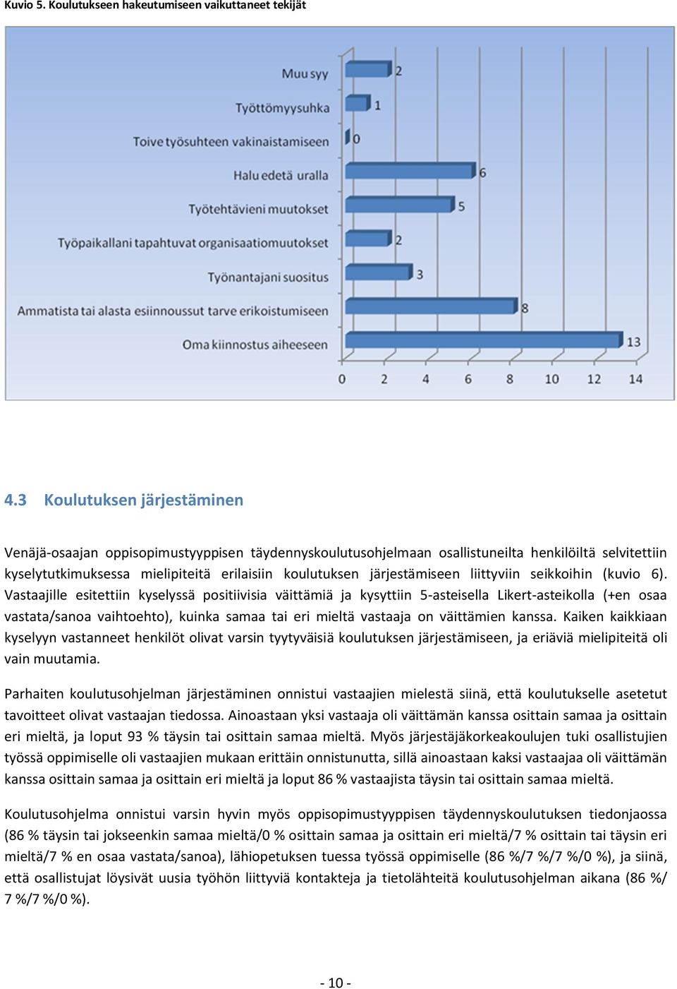 järjestämiseen liittyviin seikkoihin (kuvio 6).