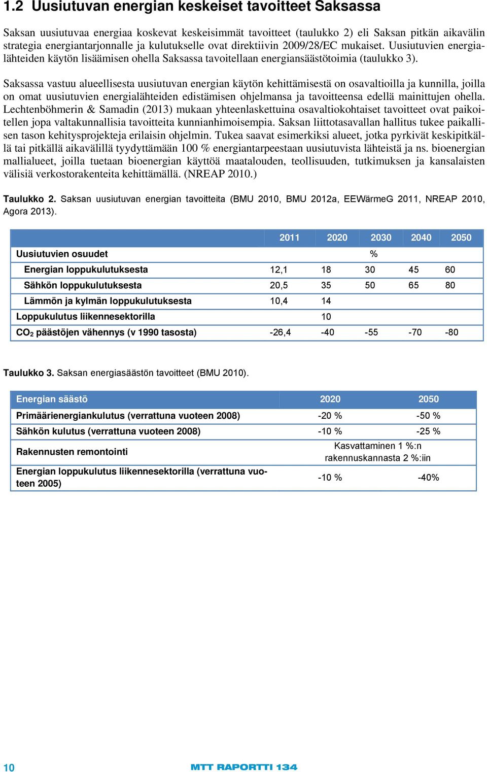 Saksassa vastuu alueellisesta uusiutuvan energian käytön kehittämisestä on osavaltioilla ja kunnilla, joilla on omat uusiutuvien energialähteiden edistämisen ohjelmansa ja tavoitteensa edellä