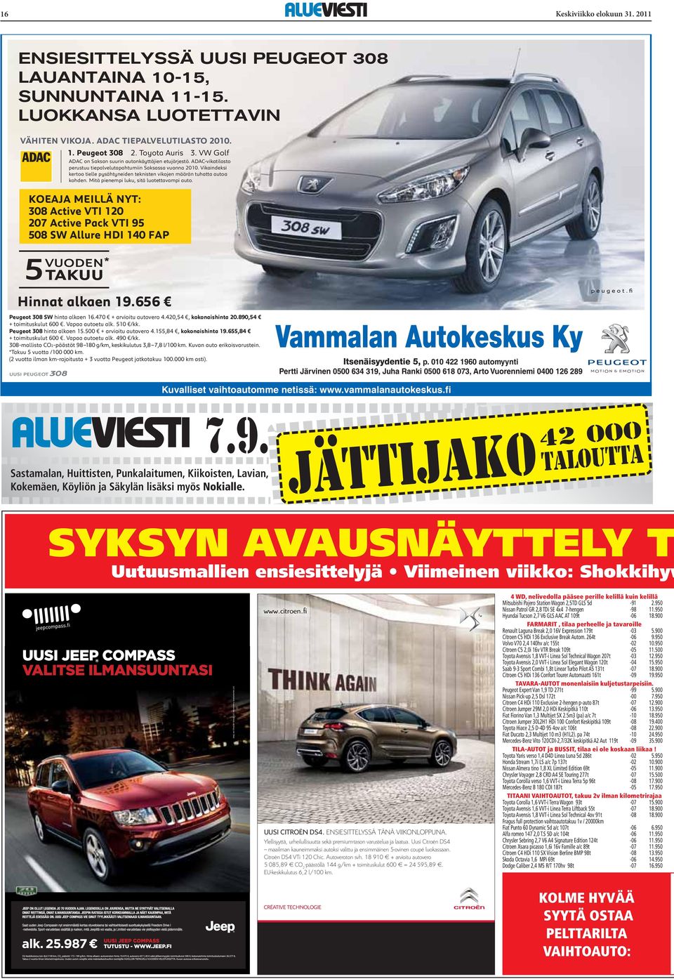 Vikaindeksi kertoo tielle pysähtyneiden teknisten vikojen määrän tuhatta autoa kohden. Mitä pienempi luku, sitä luotettavampi auto.