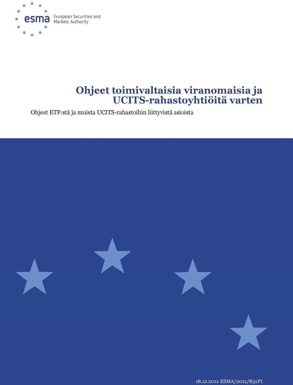 ETF:stä ja muista UCITS-rahastoihin