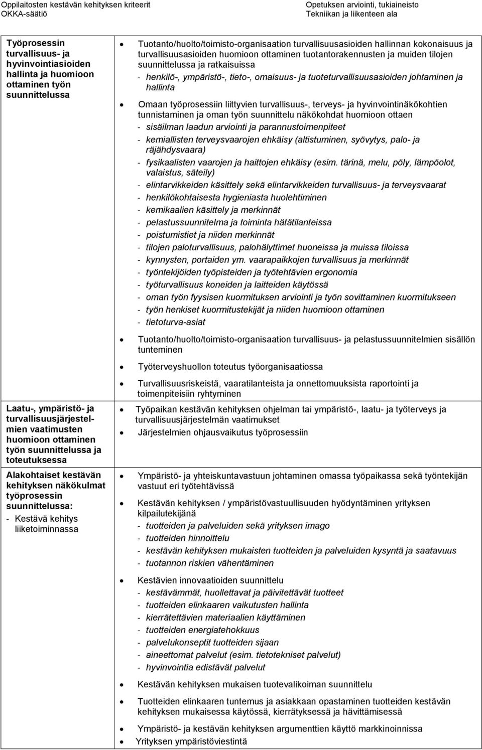 kokonaisuus ja turvallisuusasioiden huomioon ottaminen tuotantorakennusten ja muiden tilojen suunnittelussa ja ratkaisuissa - henkilö-, ympäristö-, tieto-, omaisuus- ja tuoteturvallisuusasioiden