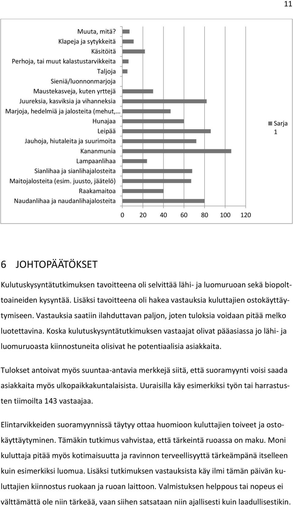 (mehut, Hunajaa Leipää Jauhoja, hiutaleita ja suurimoita Kananmunia Lampaanlihaa Sianlihaa ja sianlihajalosteita Maitojalosteita (esim.