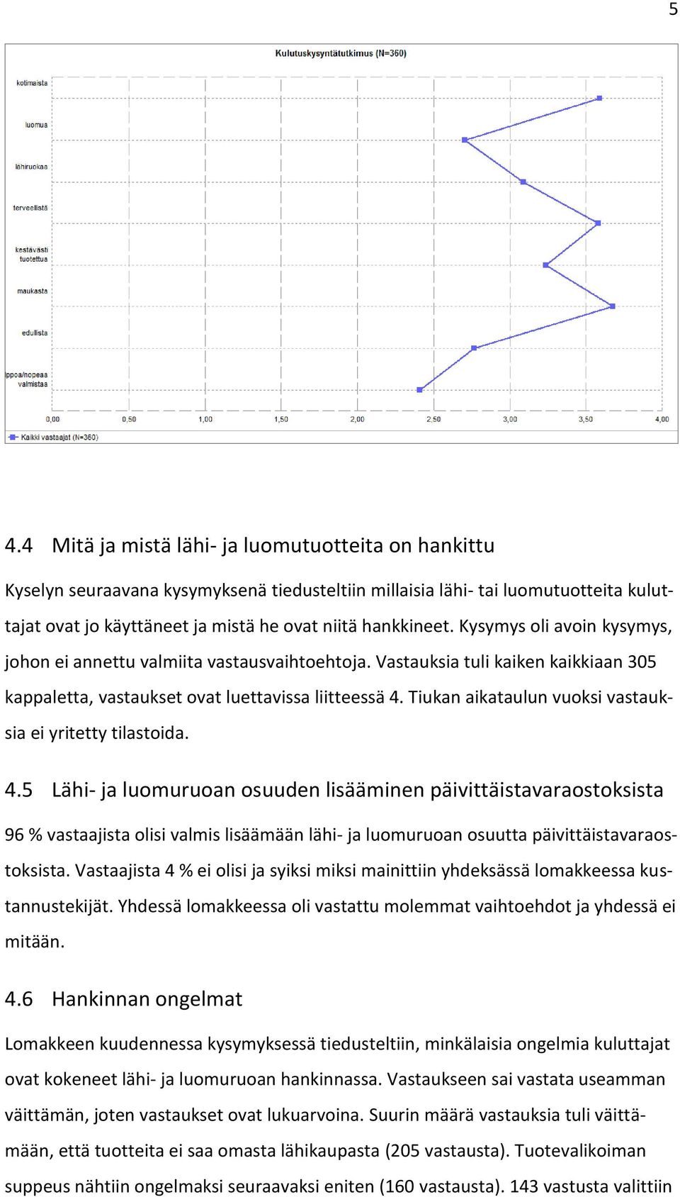 Tiukan aikataulun vuoksi vastauksia ei yritetty tilastoida. 4.