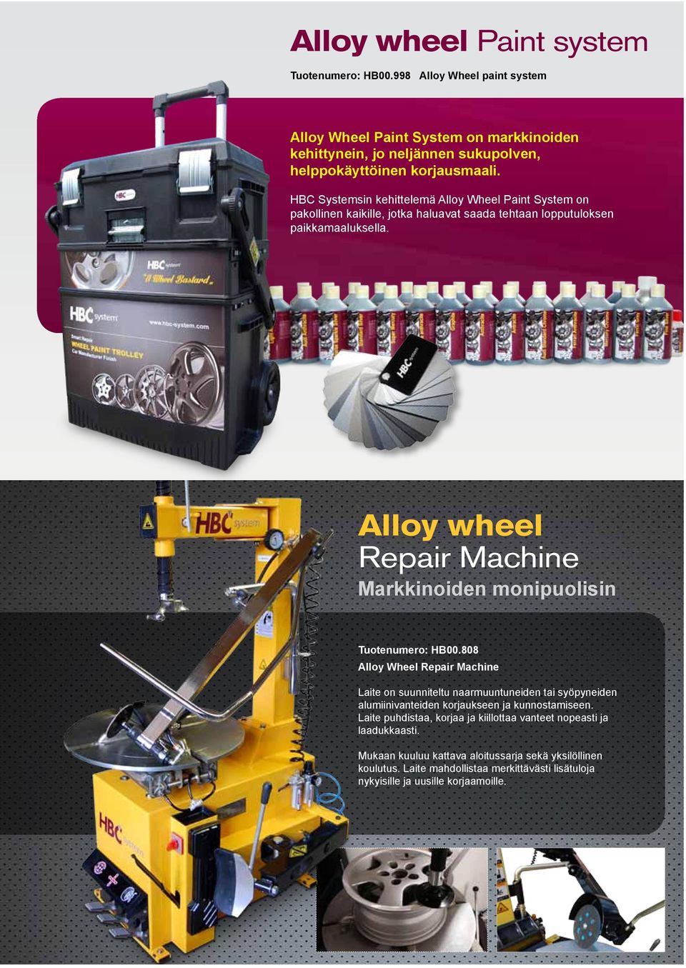 Alloy wheel Repair Machine Markkinoiden monipuolisin Tuotenumero: HB00.