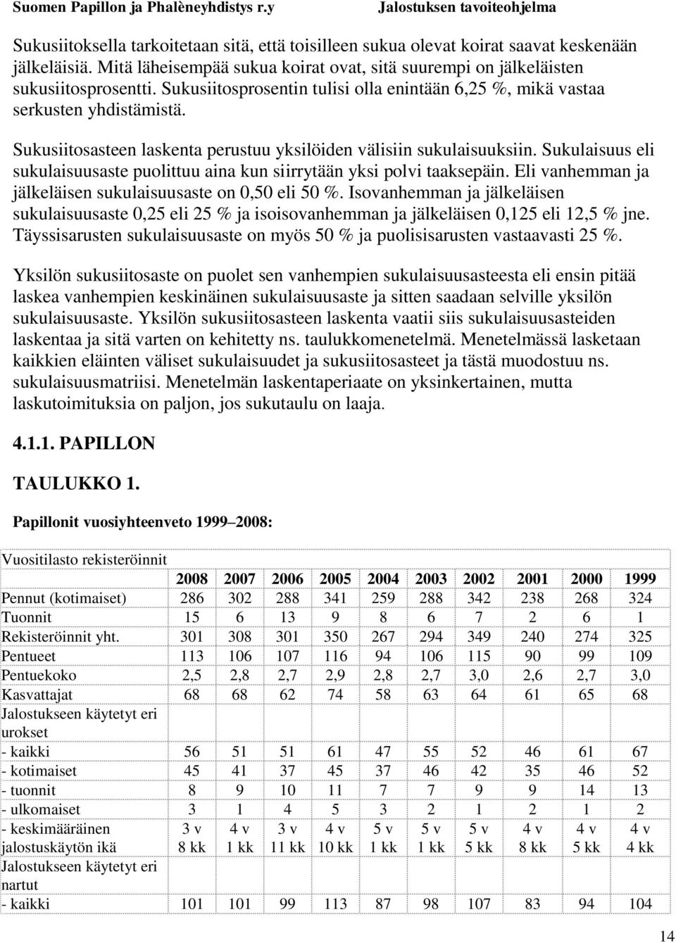 Sukulaisuus eli sukulaisuusaste puolittuu aina kun siirrytään yksi polvi taaksepäin. Eli vanhemman ja jälkeläisen sukulaisuusaste on 0,50 eli 50 %.